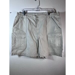 Savane Cargo Shorts Mens Size 38 Beige Hiking Golf Fishing Outdoor 7" inseam